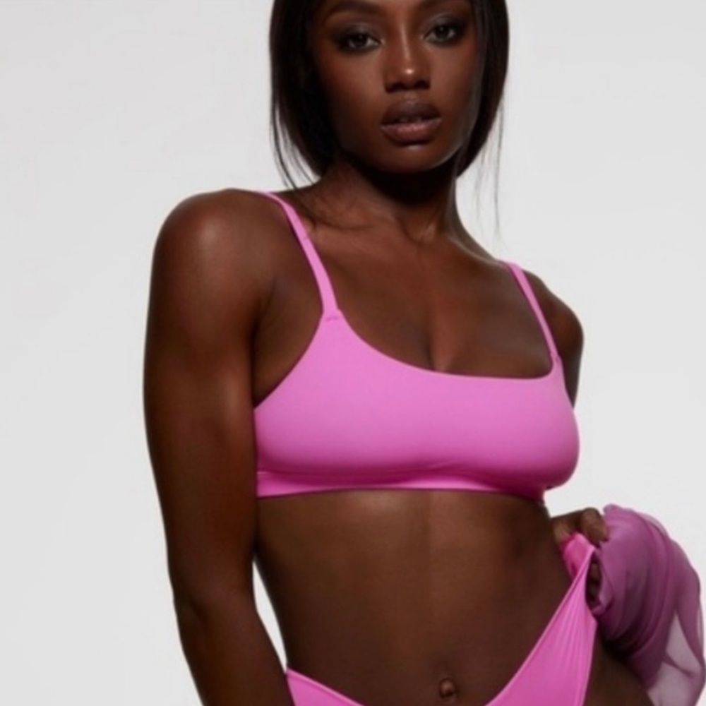 SKIMS L Neon Orchid Fits Everybody Scoop Neck Bra